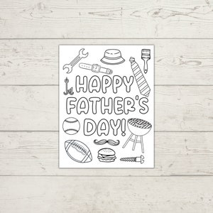 Father's Day Coloring Pages, Dad Themed Coloring Pages, Printable ...