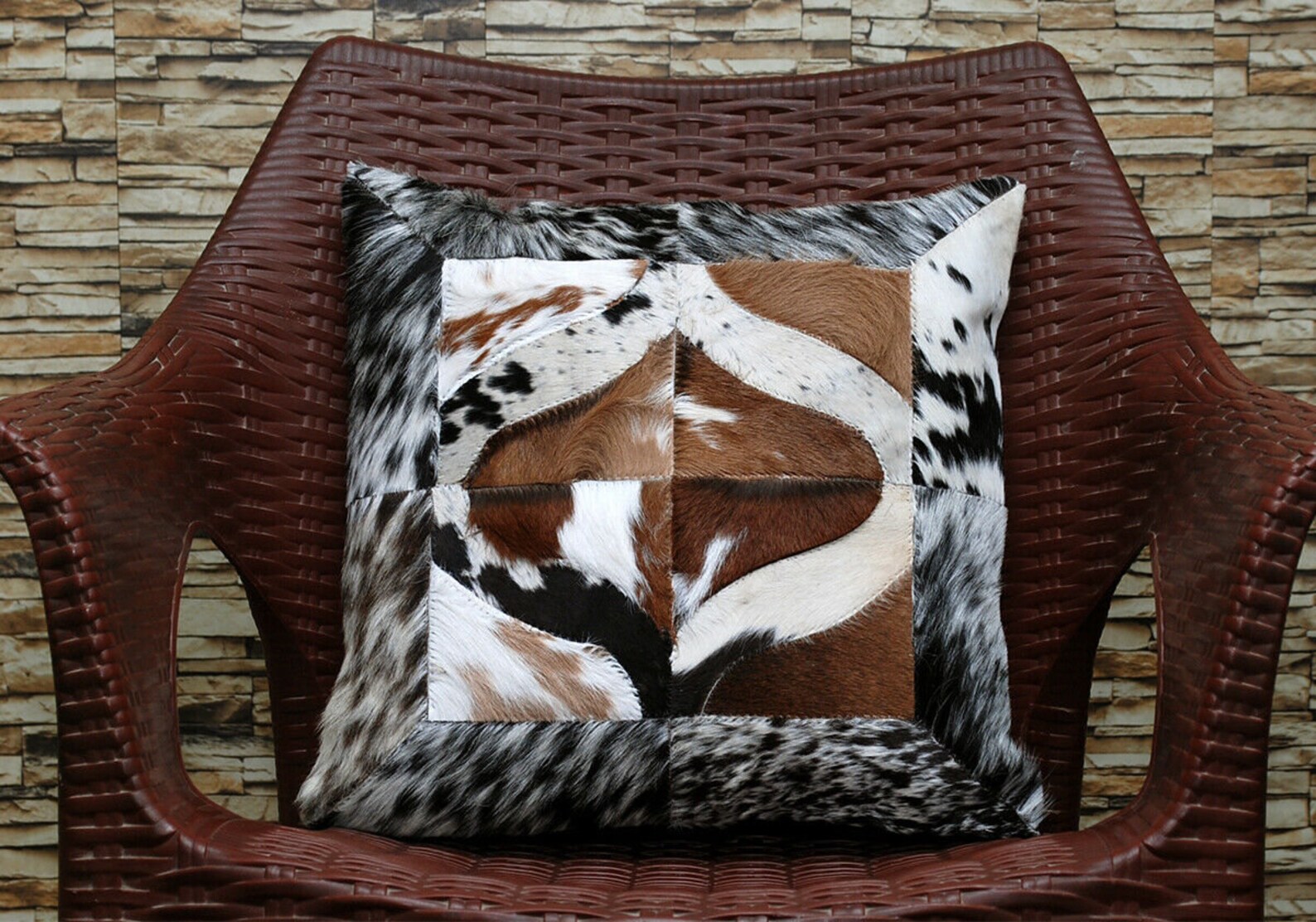 Cuero de cuero de vaca de cuero de vaca ocultar el pelo en Etsy España