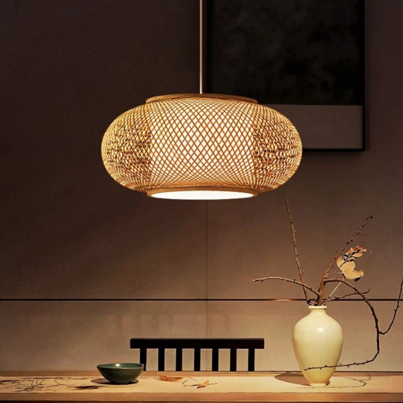 Wicker lampshade,Bamboo lampshade 