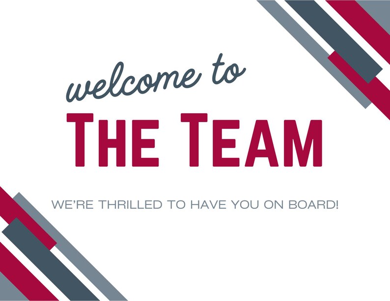Welcome to the Team Flyer - Etsy