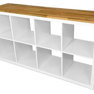 Ikea Kallax wooden panel made of oak/beech wood - cover panel made of solid wood for Kallax shelf 146.7 x 39.2 cm