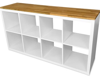 Ikea Kallax wooden panel made of oak/beech wood - cover panel made of solid wood for Kallax shelf 146.7 x 39.2 cm