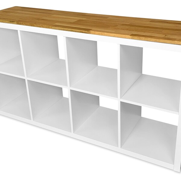 Ikea Kallax Holzplatte aus Eichen-/Buchenholz - Deckplatte aus Massivholz für Kallax Regal 146,7 x 39,2 cm