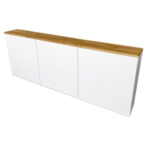 Ikea Besta oak wooden top - solid wood top for Besta shelf 180 x 22.2 x 1.9 cm