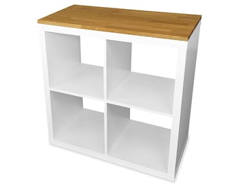 Ikea Kallax Holzplatte aus Eichen-/Buchenholz - Deckplatte aus Massivholz für Kallax Regal 76,5 x 39,2 cm