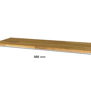 Deckplatte in Eiche Natur für Ikea Hemnes Schuhschrank mit 2 Fächern