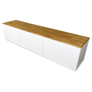 Ikea Besta wooden board made of oak - solid wood top plate for Besta shelf 180 x 41.4 x 1.9 cm