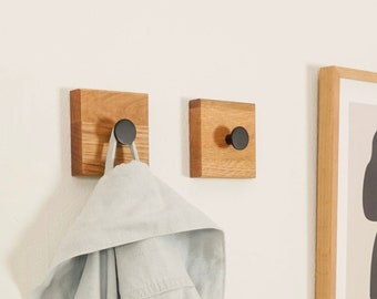 Oak coat hooks, wooden coat hooks, coat rack