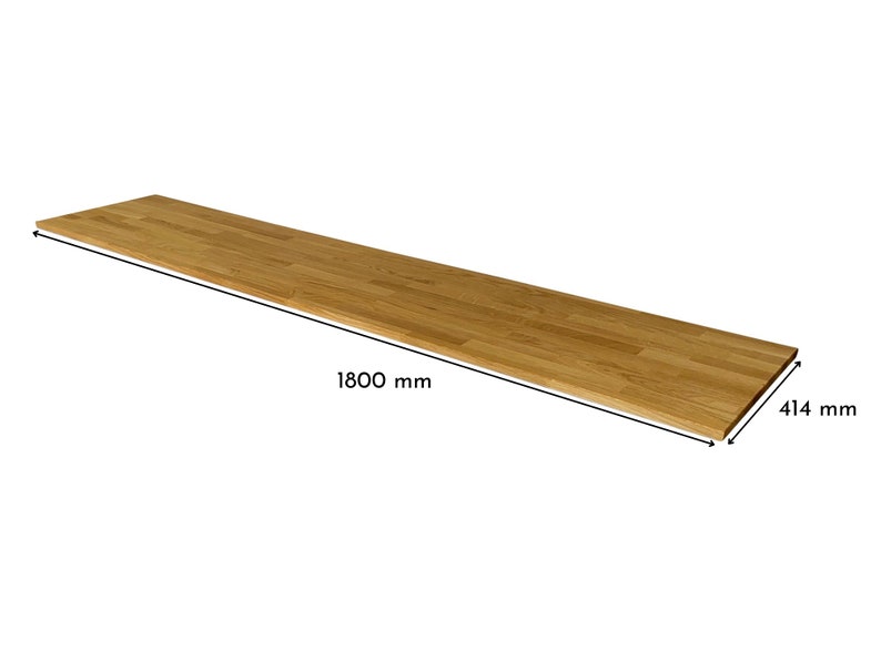 Ikea Besta Holzplatte aus Eichen/Buchenholz Deckplatte aus Massivholz für Besta Regal 180 x 41,4 x 1,9 cm Bild 4