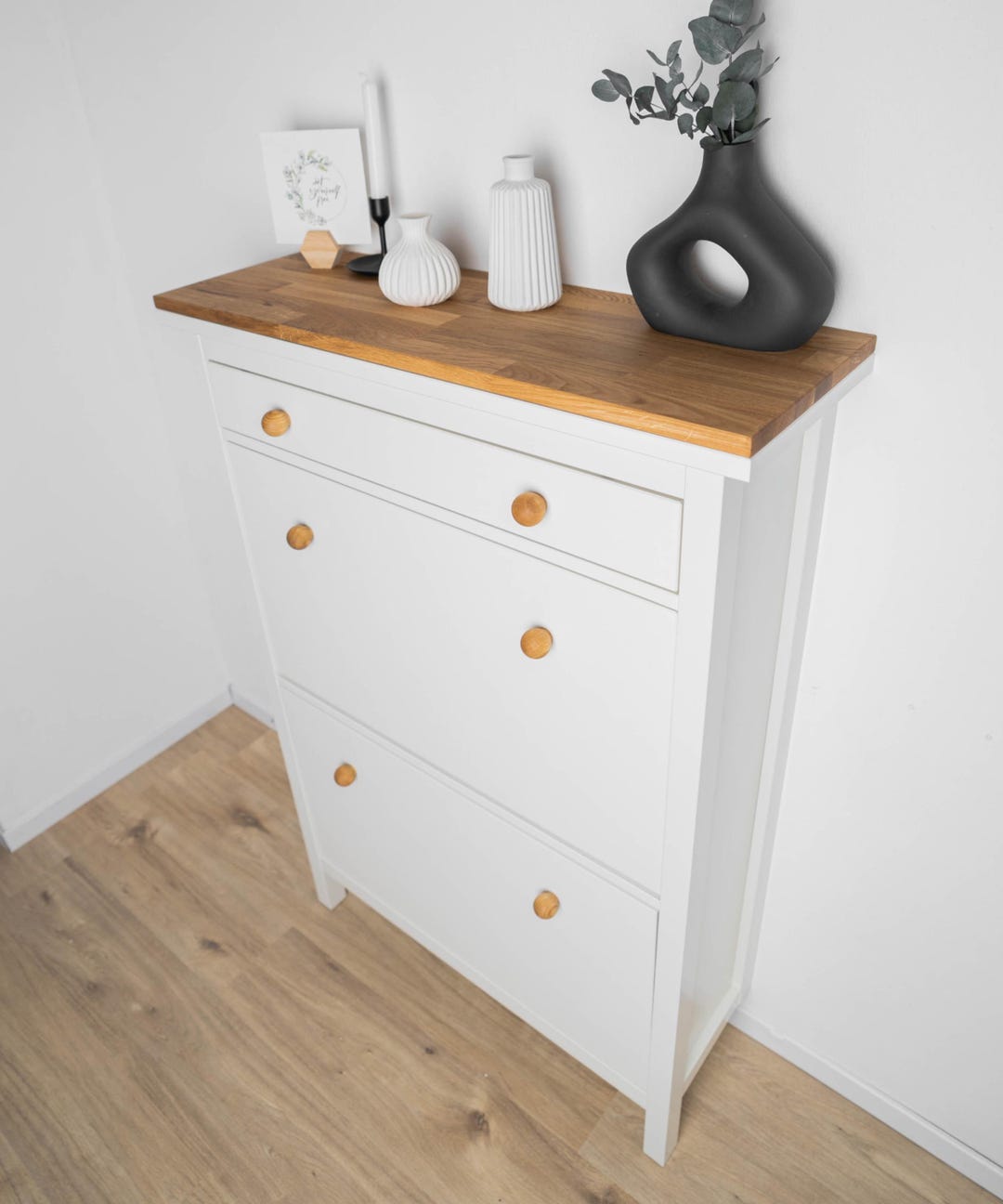 Ikea Hemnes Oak Wood Top Solid Wood Top for Hemnes Shoe Cabinet