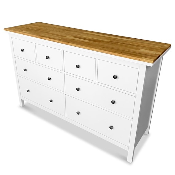 Ikea Hemnes Wooden Top Made of Oak - Solid Wood Top Plate for 