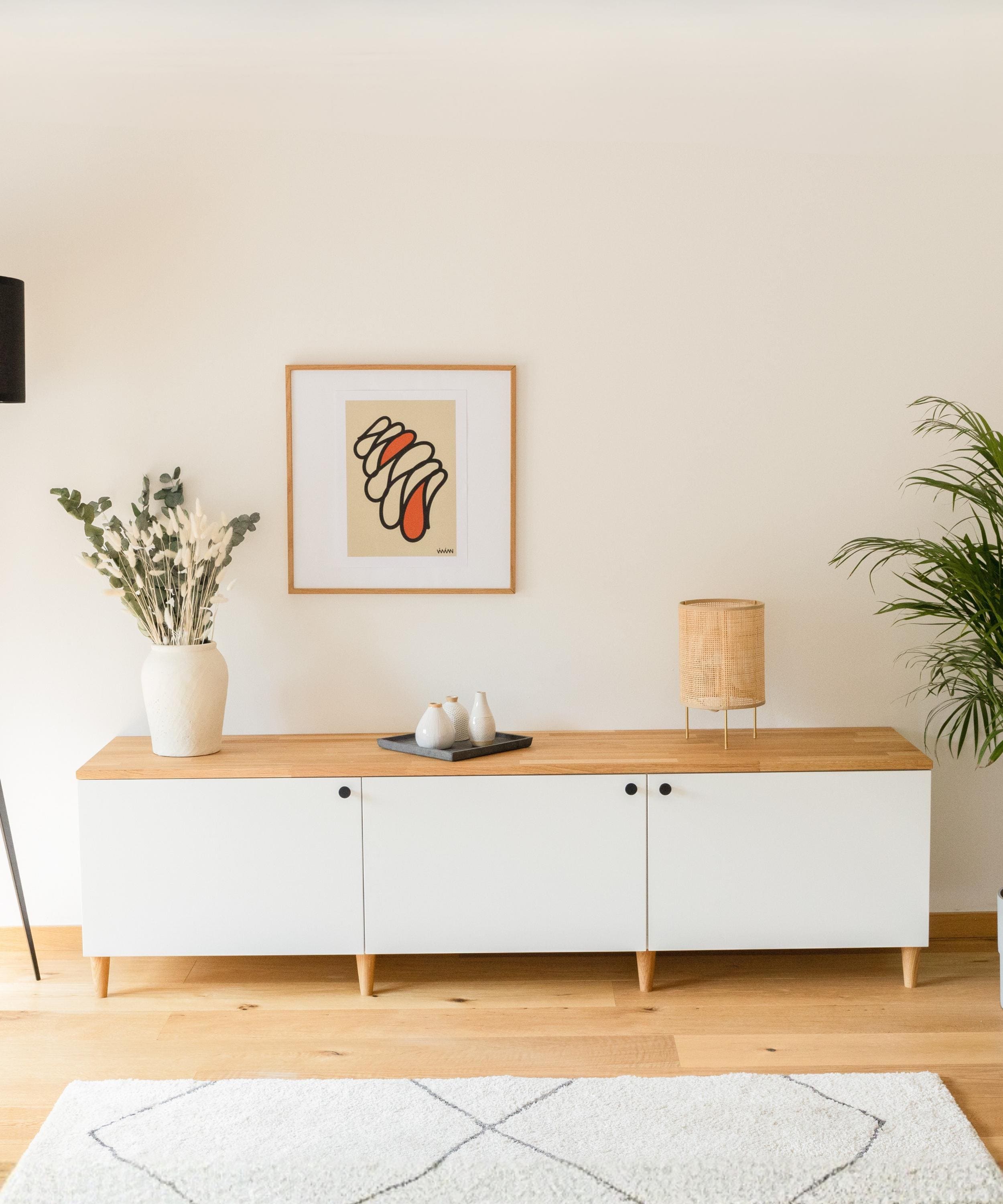 Ikea Besta Oak Wooden Top - Solid Wood Top for Besta Shelf 180 X