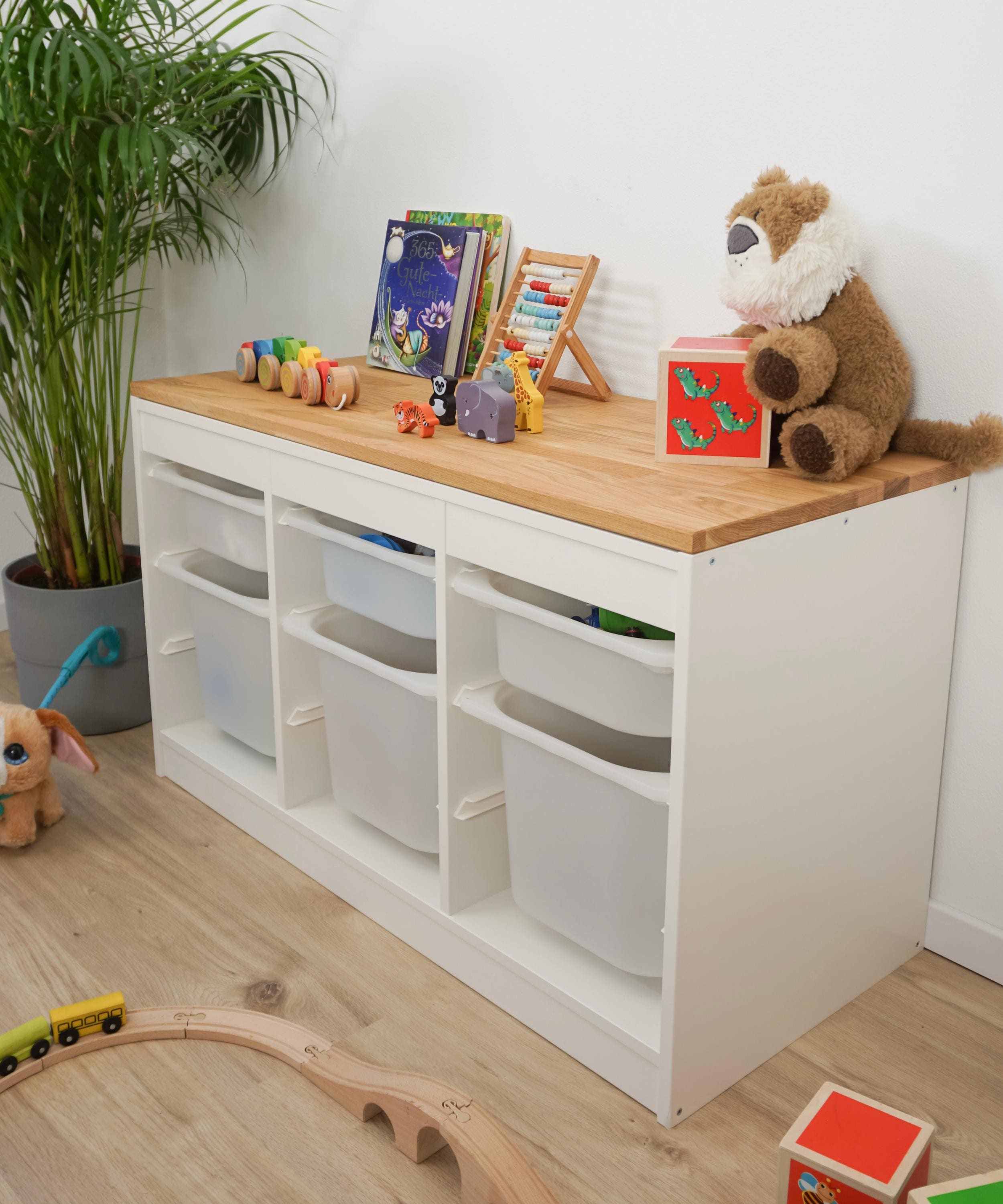 Ikea Trofast Oak Wood Top - Solid Wood Top for Trofast Shelf 99 X