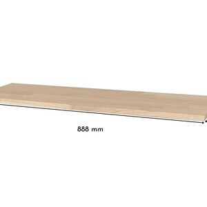 Deckplatte in Eiche Weiß für Ikea Hemnes Schuhschrank mit 2 Fächern