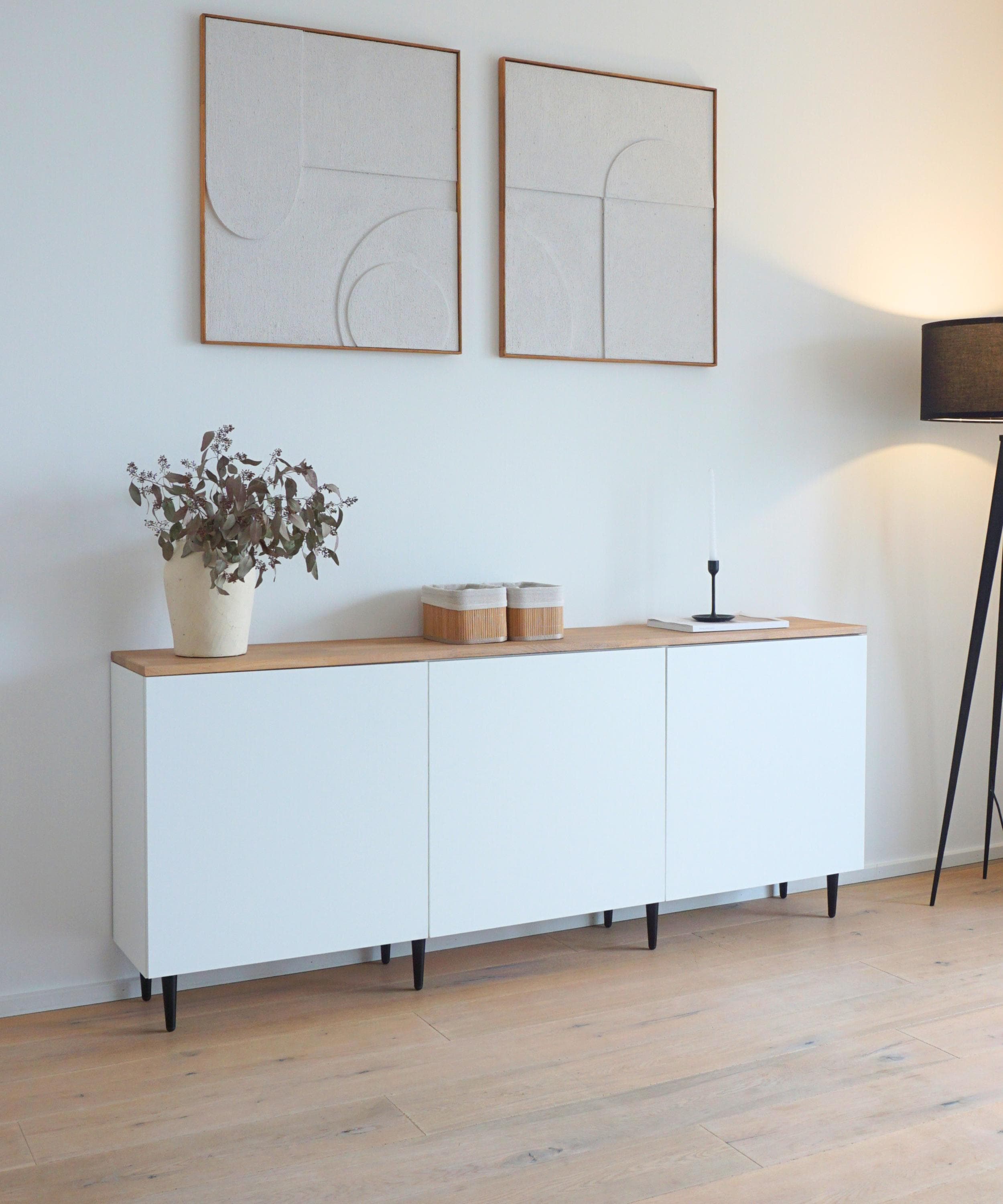 Ikea Knoxhult Oak Wood Top - Solid Wood Top for Knoxhult Wall