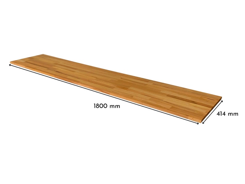 Ikea Besta Holzplatte aus Eichen/Buchenholz Deckplatte aus Massivholz für Besta Regal 180 x 41,4 x 1,9 cm Bild 10