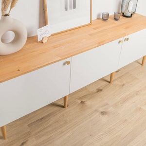 Ikea Besta Holzplatte aus Eichen/Buchenholz Deckplatte aus Massivholz für Besta Regal 180 x 41,4 x 1,9 cm Bild 9