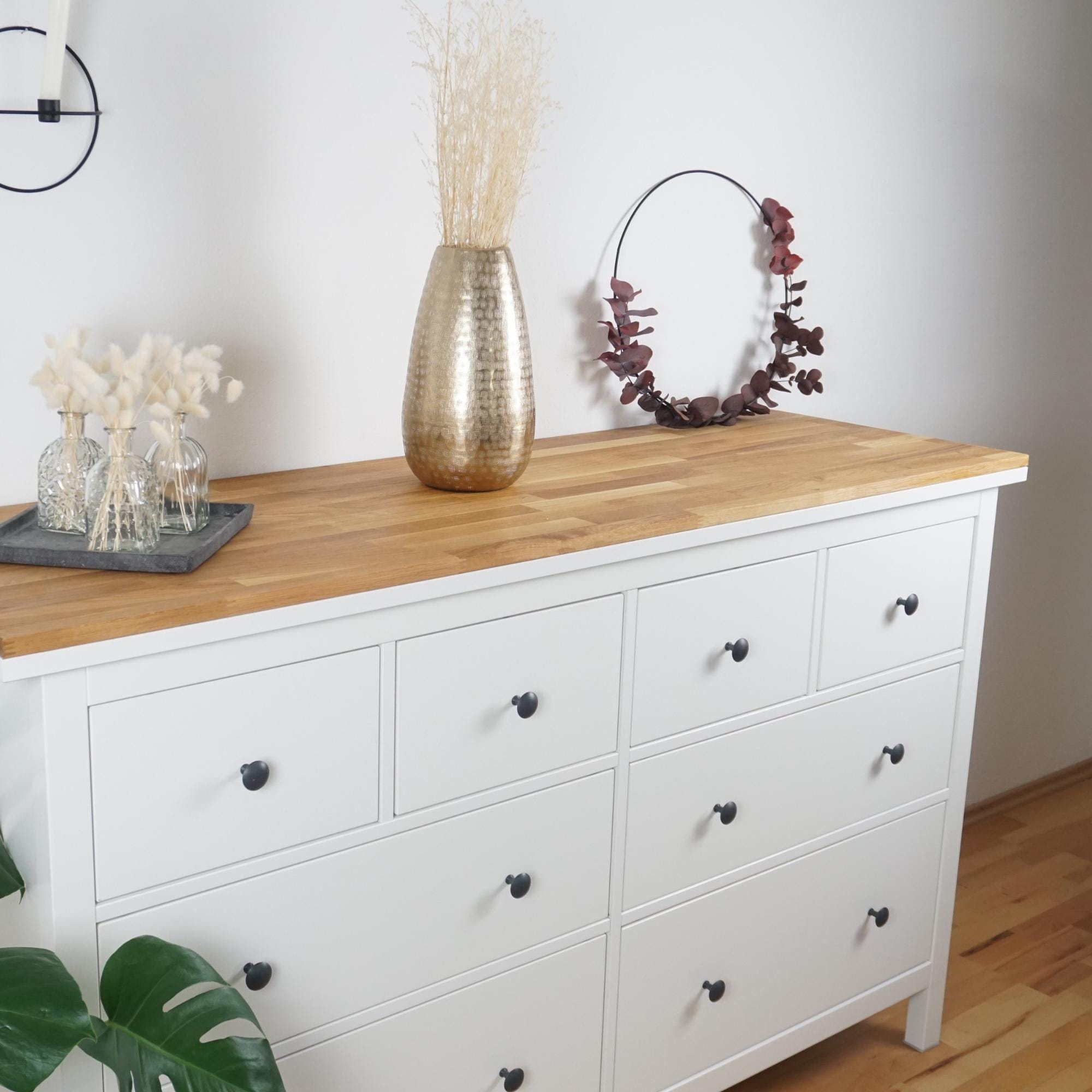 Ikea Hemnes Oak Wood Top Panel - Solid Wood Top Panel for Hemnes