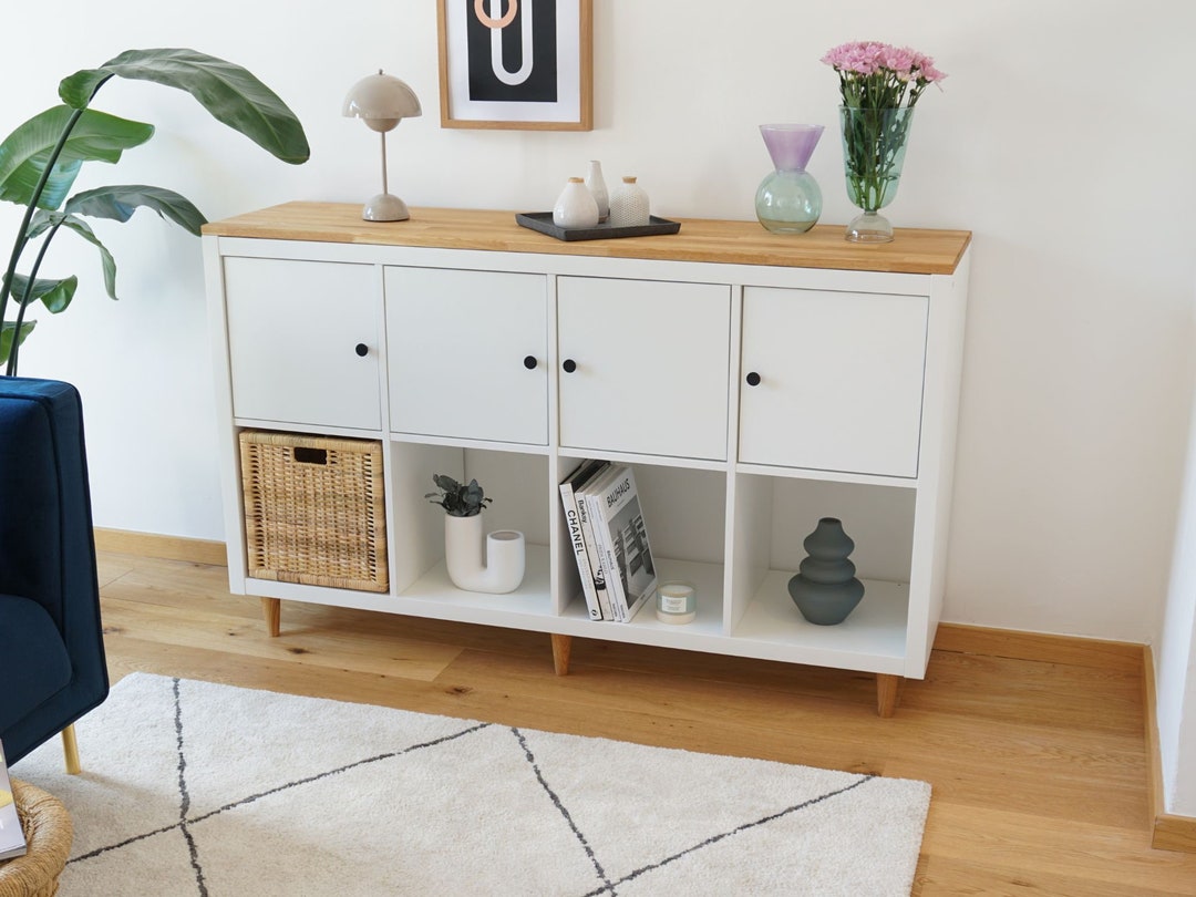 Ikea Kallax Holzplatte aus Eichen/Buchenholz Deckplatte aus Massivholz für Kallax Regal 146,7 x