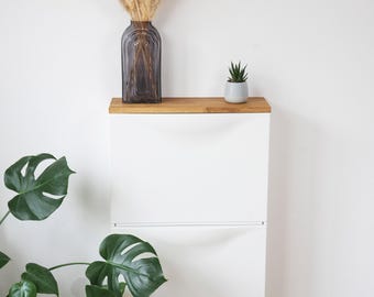 IKEA　TRONES TRONES shoe/storage cabinet, black, 201/2x71/8x153/8