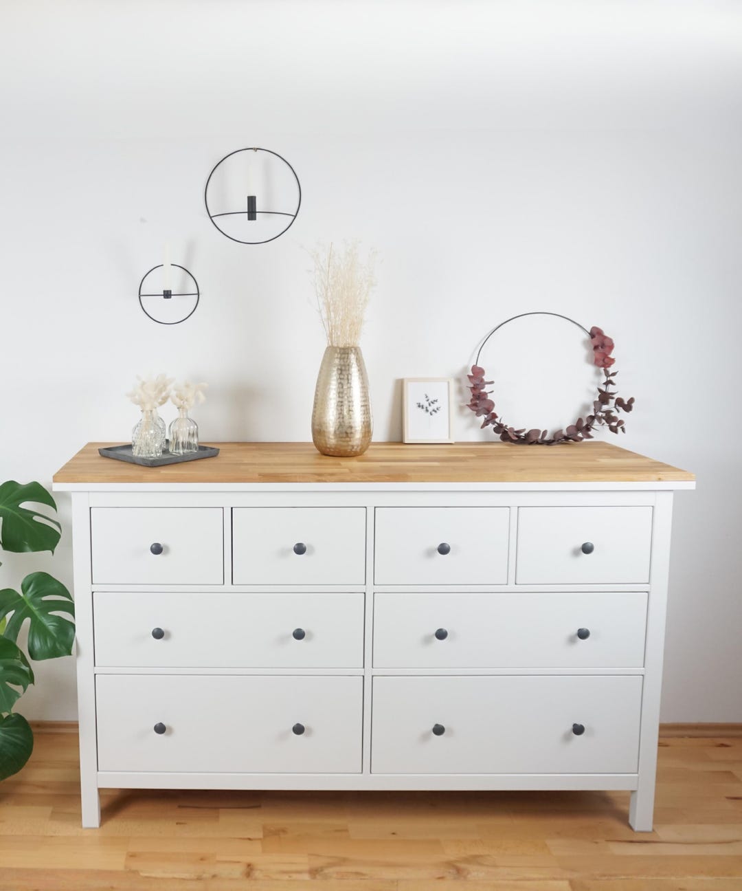 Ikea Hemnes Oak Wood Top Panel - Solid Wood Top Panel for Hemnes