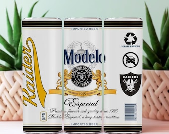 Raiders Modelo 20oz Straight Skinny Tumbler