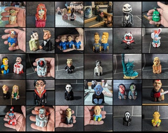 Custom personalised desk buddy, personal gift, movie TV character loved one pet figurine clay model polymer clay