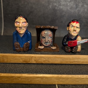 evil dead desk buddy 3 pack clay models figures horror desk decor shelf decoration fan of horror scary movie lover
