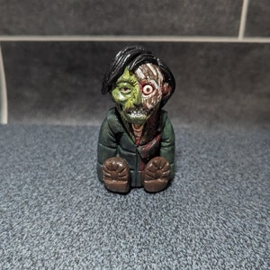 American werewolf in london decaying jack horror handmade cute model, small figurine, clay sculpture desk buddy decor worry doll,
