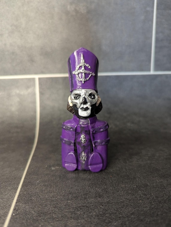 Ghost Band Papa V Polymer Clay Figurine - Metal Music Fan Art