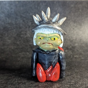 Labyrinth, goblin, handmade,  polymer clay sculpture, small figurine, clay sculpture, desk pet, worry buddy, desk decor, born in the 80s
