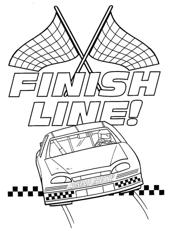 Race Car Coloring Pages Vroom Vroom 25 Pages | Etsy