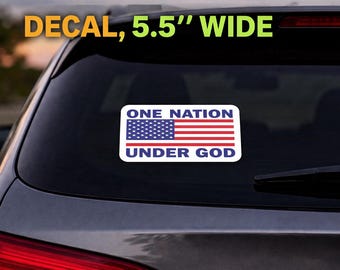 One Nation Under God USA Flag Department Sticker Decal Buy 2 Get 3 p164