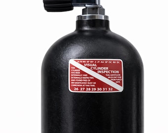 Scuba Tank (20 Stickers) Inspection Stickers Years 2026-2032 1.75" x 3.0" Free Domestic Shipping and Tracking P985