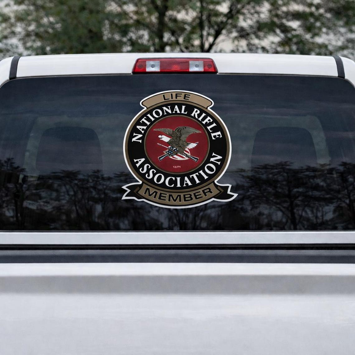 NRA Lifetime Patch Sticker National Rifle Association 1 PAIR Size 10.0 ...