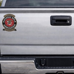 NRA Lifetime Patch Decal Stickers (Pair), 2A Gun Safe Sticker, Range Bag Decal, Second Amendment Gift, Shooting Sports Vinyl Decal p23