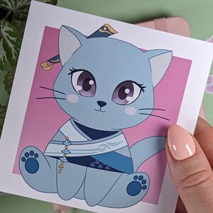 MADAME PING Art Print, Genshin Impact Poster, Cute Wall Decor Card ...