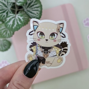 XILONEN Sticker, Genshin Impact Sticker, Natlan, Kawaii Cat Sticker Gift for Anime Lover, Cute Chibi Vinyl Sticker, Waterproof Sticker