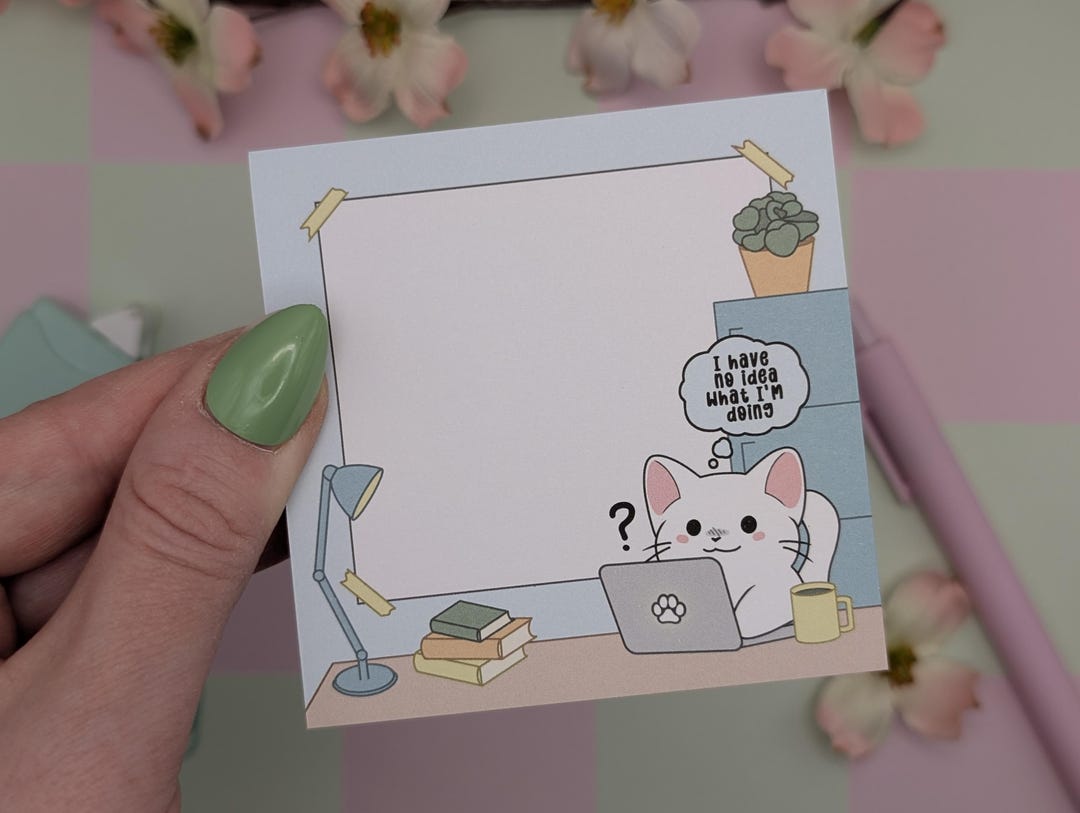 Funny Cat Meme Notepad: 