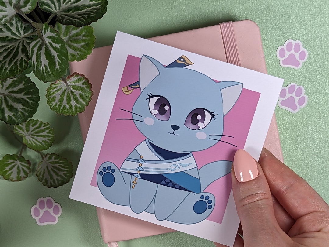 MADAME PING Art Print, Genshin Impact Poster, Cute Wall Decor Card ...