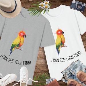 Sun conure T-Shirt, sun conure shirts, sun conure, conure, pet bird, conure tee, bird t shirts, sun conure lover, sun parrot appeal