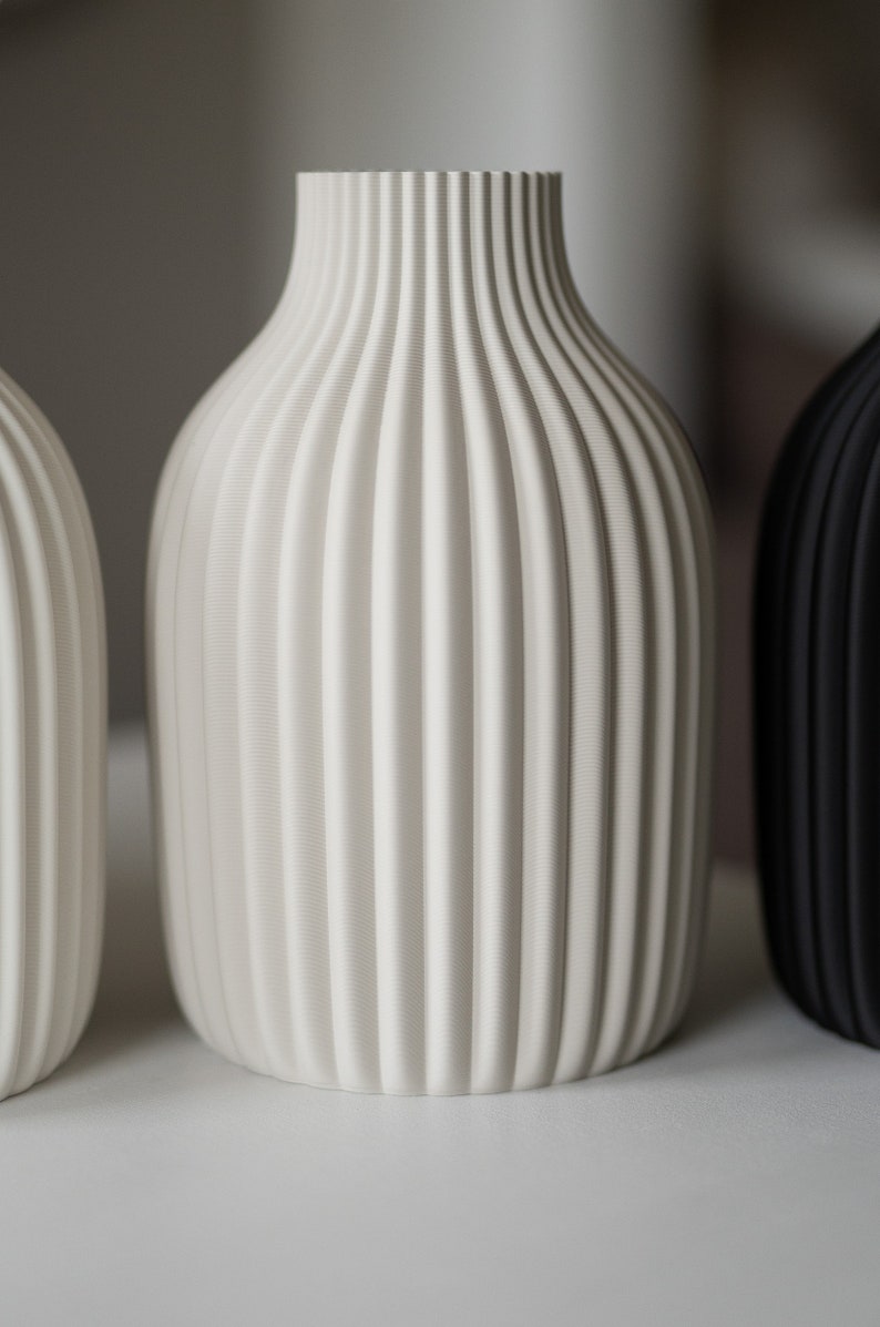 NEW Vase / decorative vase / 3D print Torm / pampas grass / dried flowers / decoration / eucalyptus / bouquet / gypsophila sandgrau