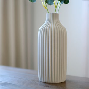 Vaso decorativo / stampa 3D Tolv / fino a 60 cm / vaso / erba di pampa / fiori secchi / decorazione / eucalipto / bouquet / gypsophila immagine 8