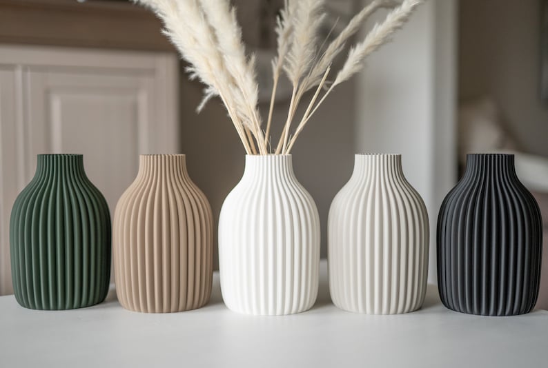 NEW Vase / decorative vase / 3D print Torm / pampas grass / dried flowers / decoration / eucalyptus / bouquet / gypsophila image 6