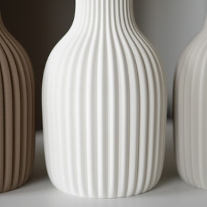 NEU Vase / Dekovase / 3D Druck Torm / Pampasgras / Trockenblumen / Dekoration / Eukalyptus / Bouquet / Schleierkraut weiß