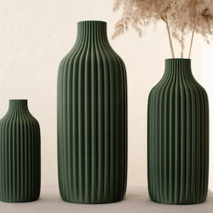 Vaso decorativo / stampa 3D Tolv / fino a 60 cm / vaso / erba di pampa / fiori secchi / decorazione / eucalipto / bouquet / gypsophila immagine 6