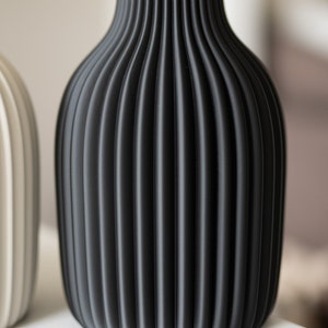 NEU Vase / Dekovase / 3D Druck Torm / Pampasgras / Trockenblumen / Dekoration / Eukalyptus / Bouquet / Schleierkraut schwarz