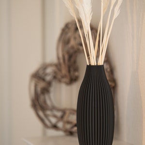 Vase / decorative vase / 3D print Elva / pampas grass / dried flowers / decoration / eucalyptus / bouquet / gypsophila image 2