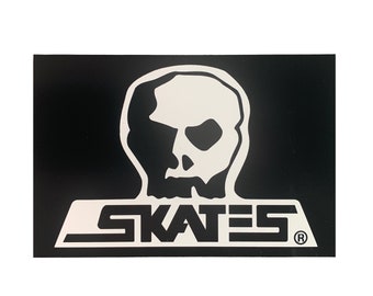 SKULL SKATES Skateboard Sticker 4.5"