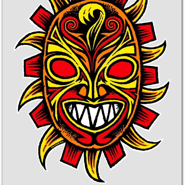 Powell Peralta Nicky Guerrero Mask skateboard Sticker 4.75"